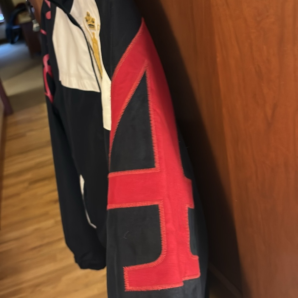 Joules Polo Sport Quilted Equestrian Mens Jacket. Blue (Navy), Red & White Sz XS - Picture 5 of 12